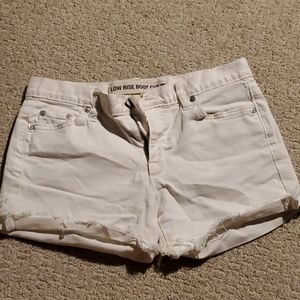 White Custom cut Gap denim shorts